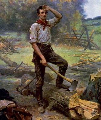 Lincoln als Railsplitter