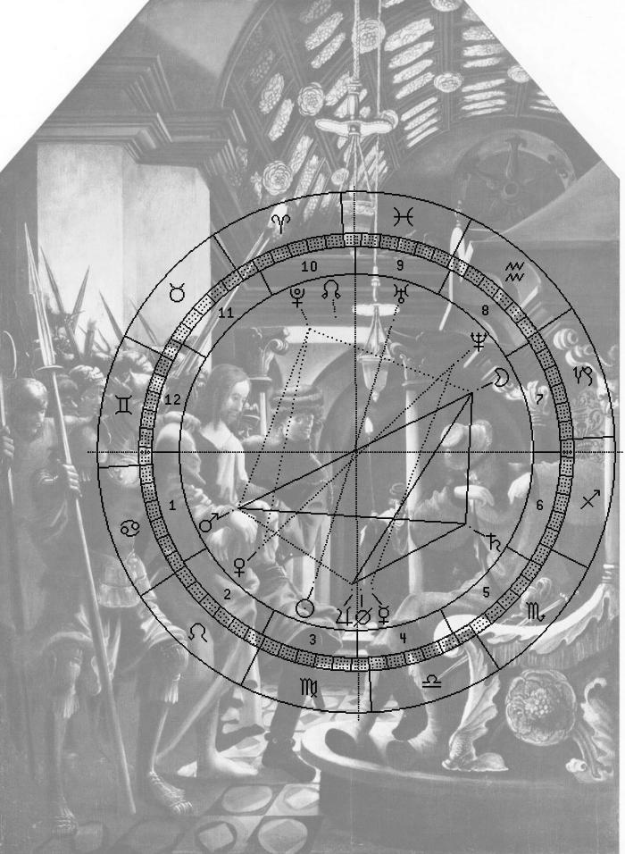 Altdorfer, Christus vor Kaiphas, Horoskop-Uhr 1838