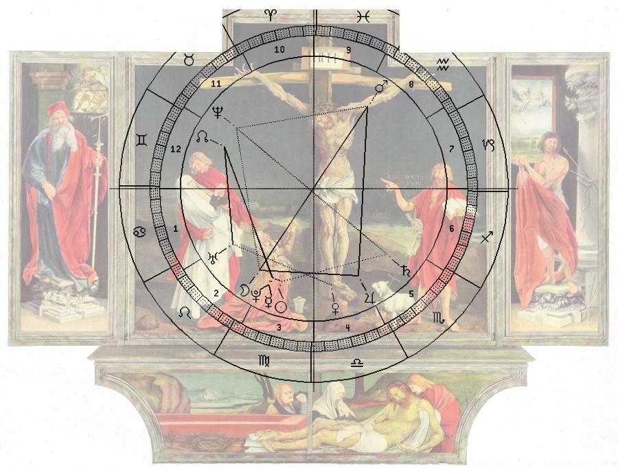 Gr�newald, Altar, Horoskop-Uhr f�r 867