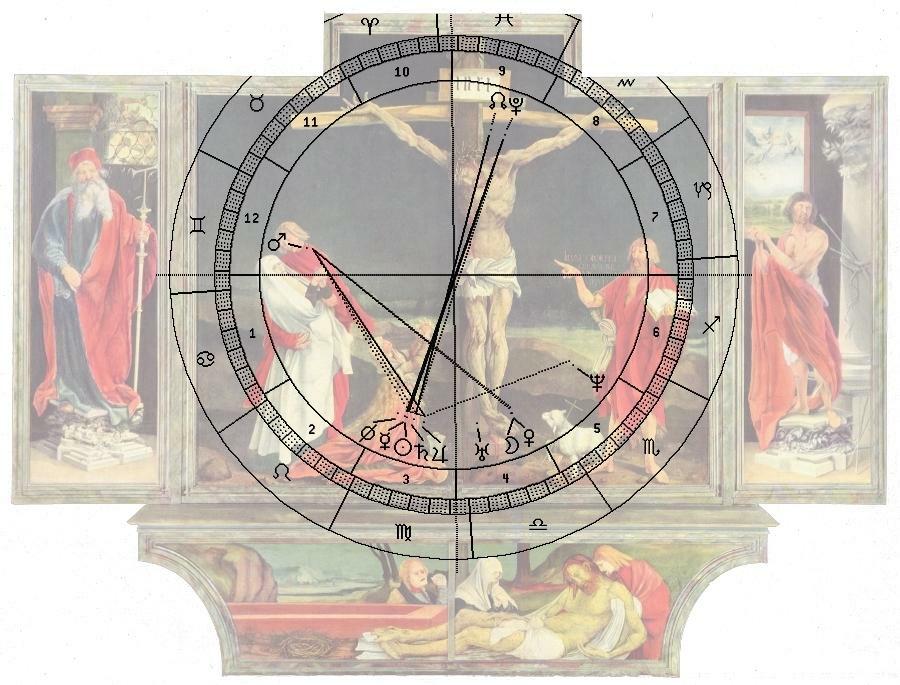 Gr�newald, Altar, Horoskop-Uhr f�r 1802
